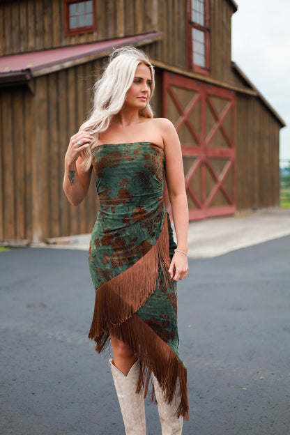 Freebird Fringe Midi Dress
