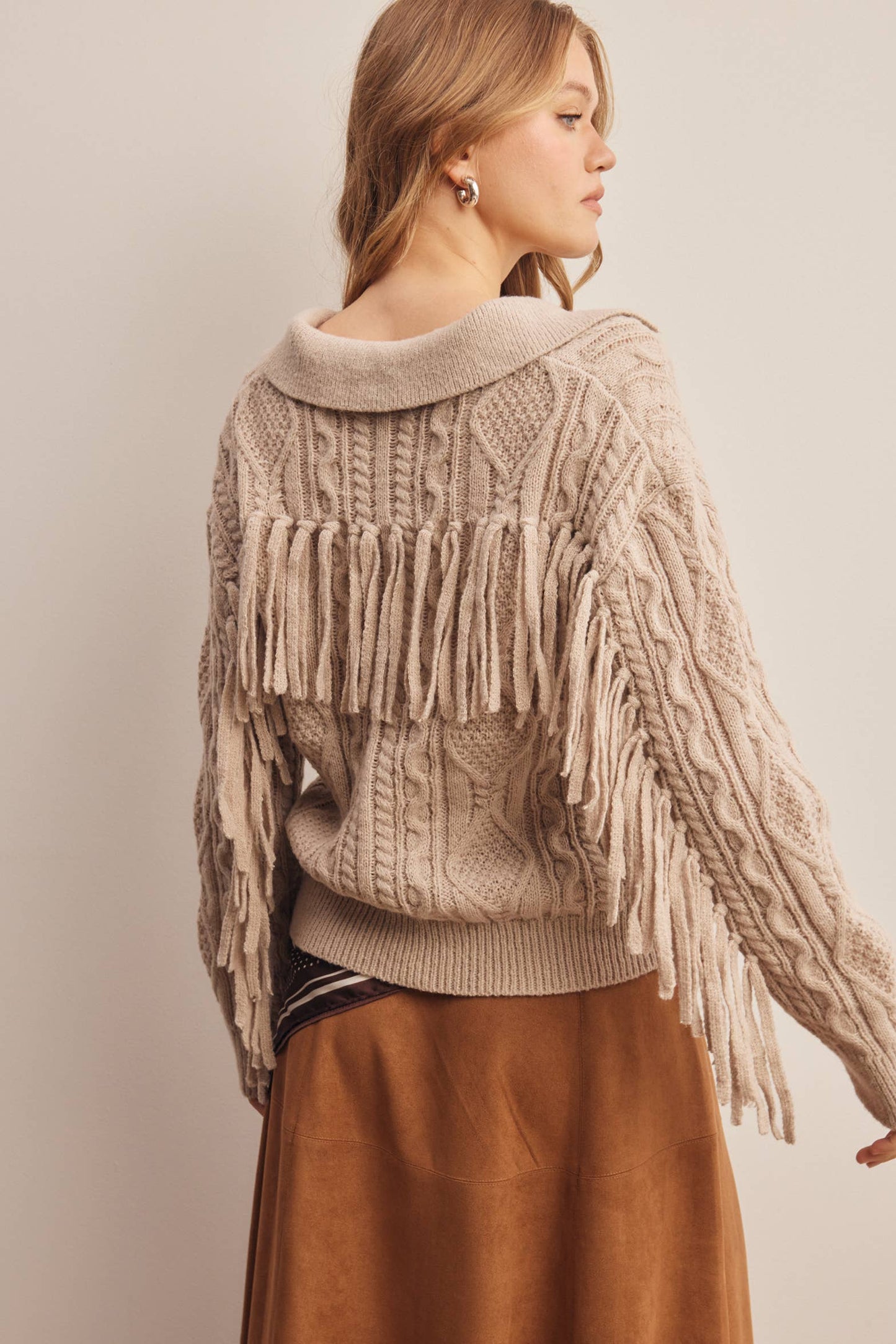 Dusk Fringe Sweater