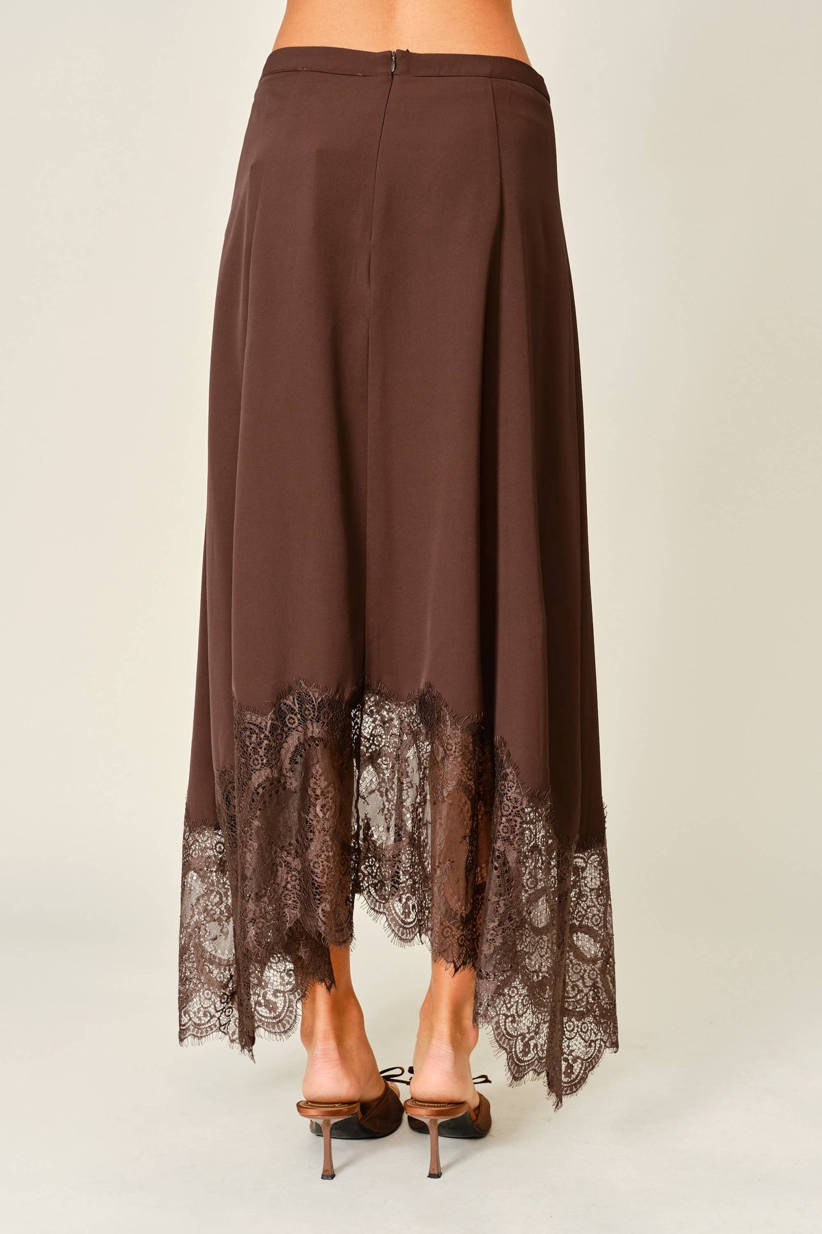 Fawn & Fleur Midi Skirt - Brown