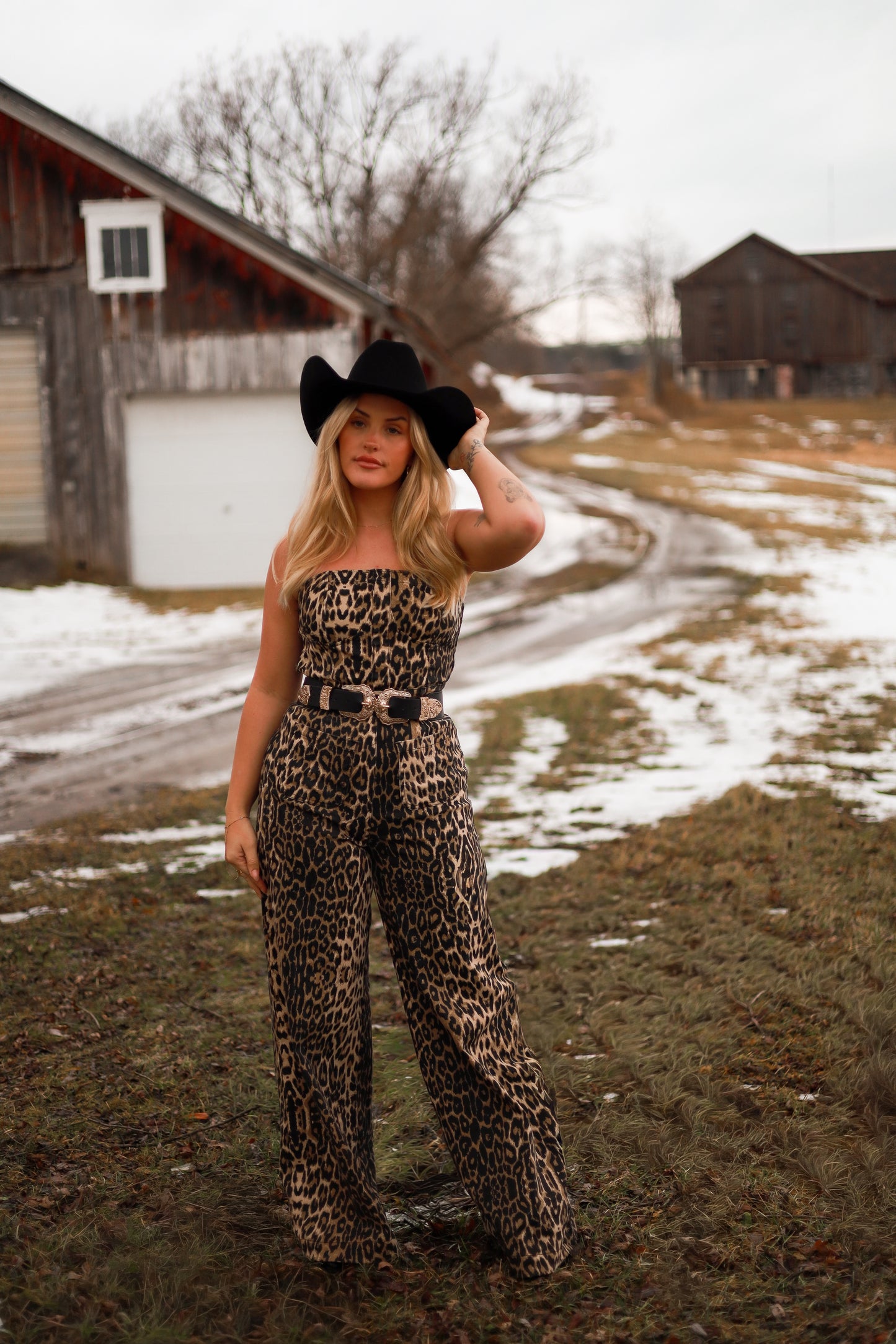 Allure Jumpsuit - Leopard