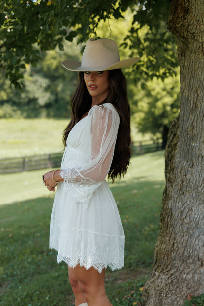 Vintage Lace Mini Dress