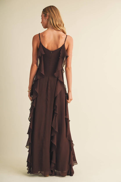 Western Haven Dress - Brown