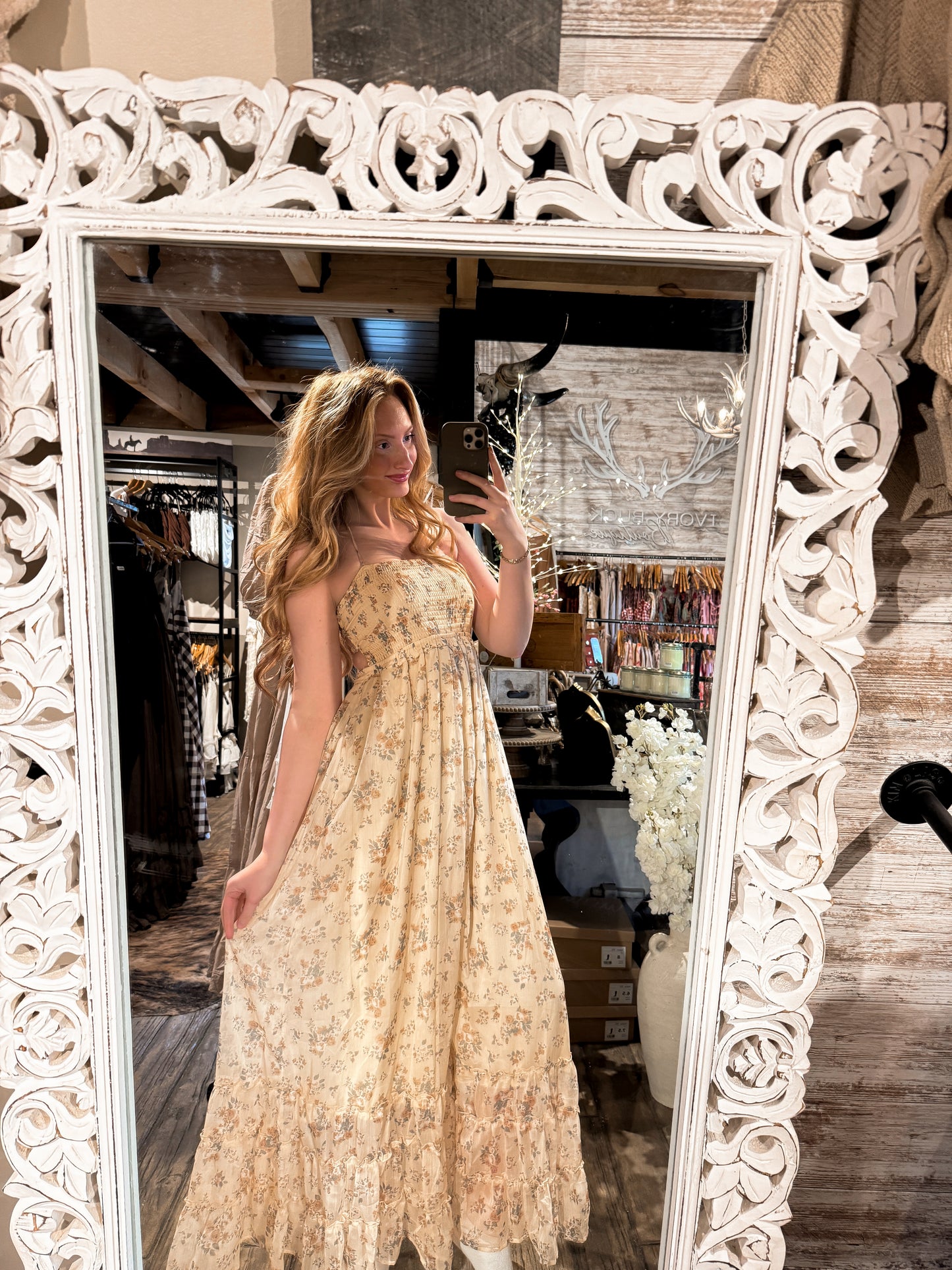 Wanderlust Halter Dress - Butter
