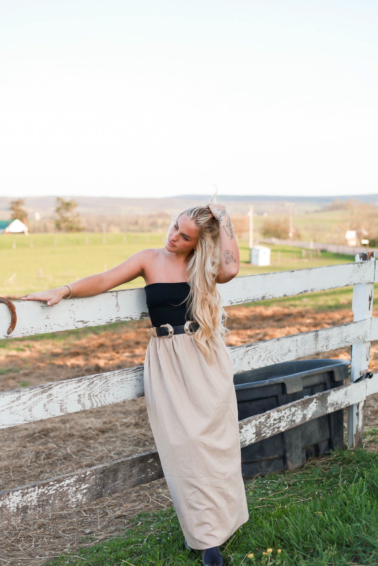 Wheatfield Midi Dress - Almond