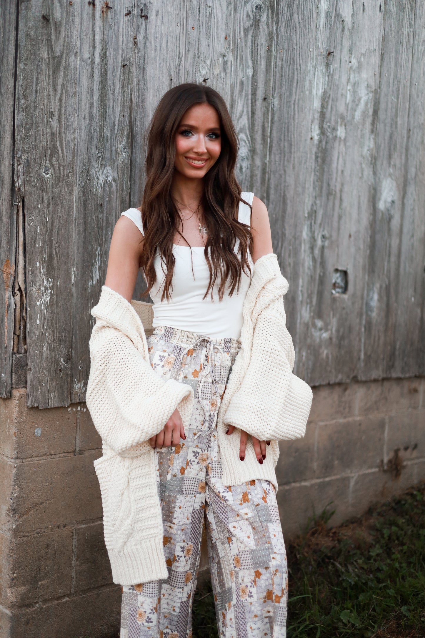 Marshmallow Cream Chunky Knit Cardigan