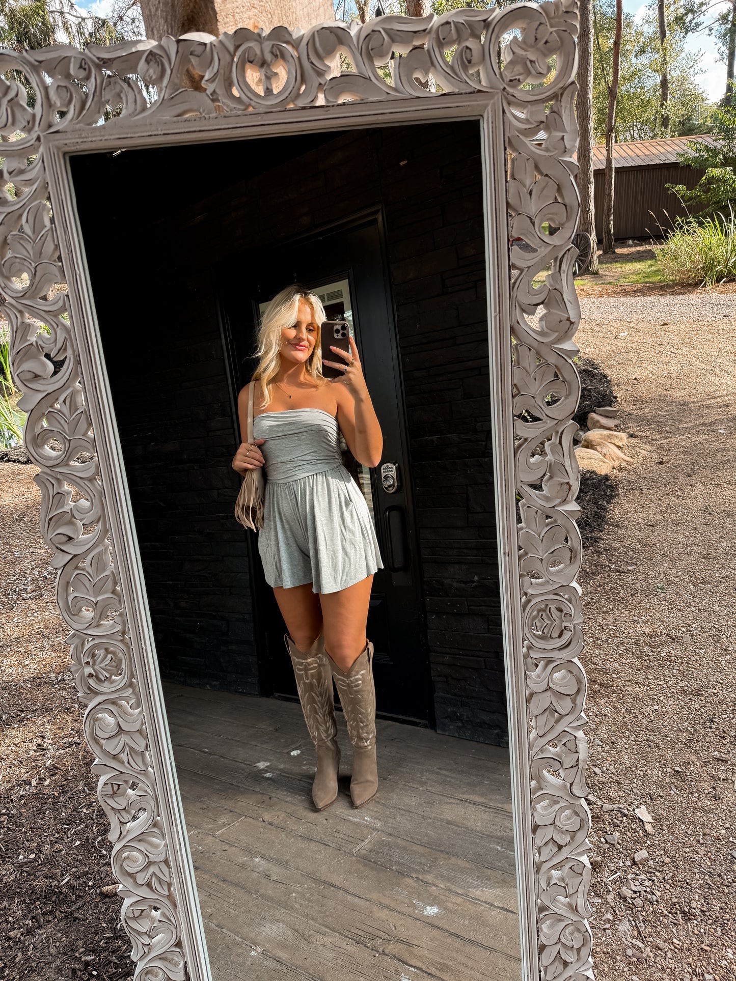 Grey Meadow Romper