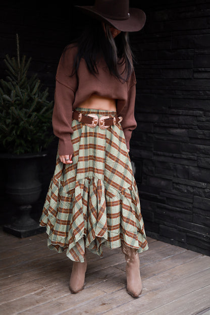 Cedarhill Plaid Maxi - Sage