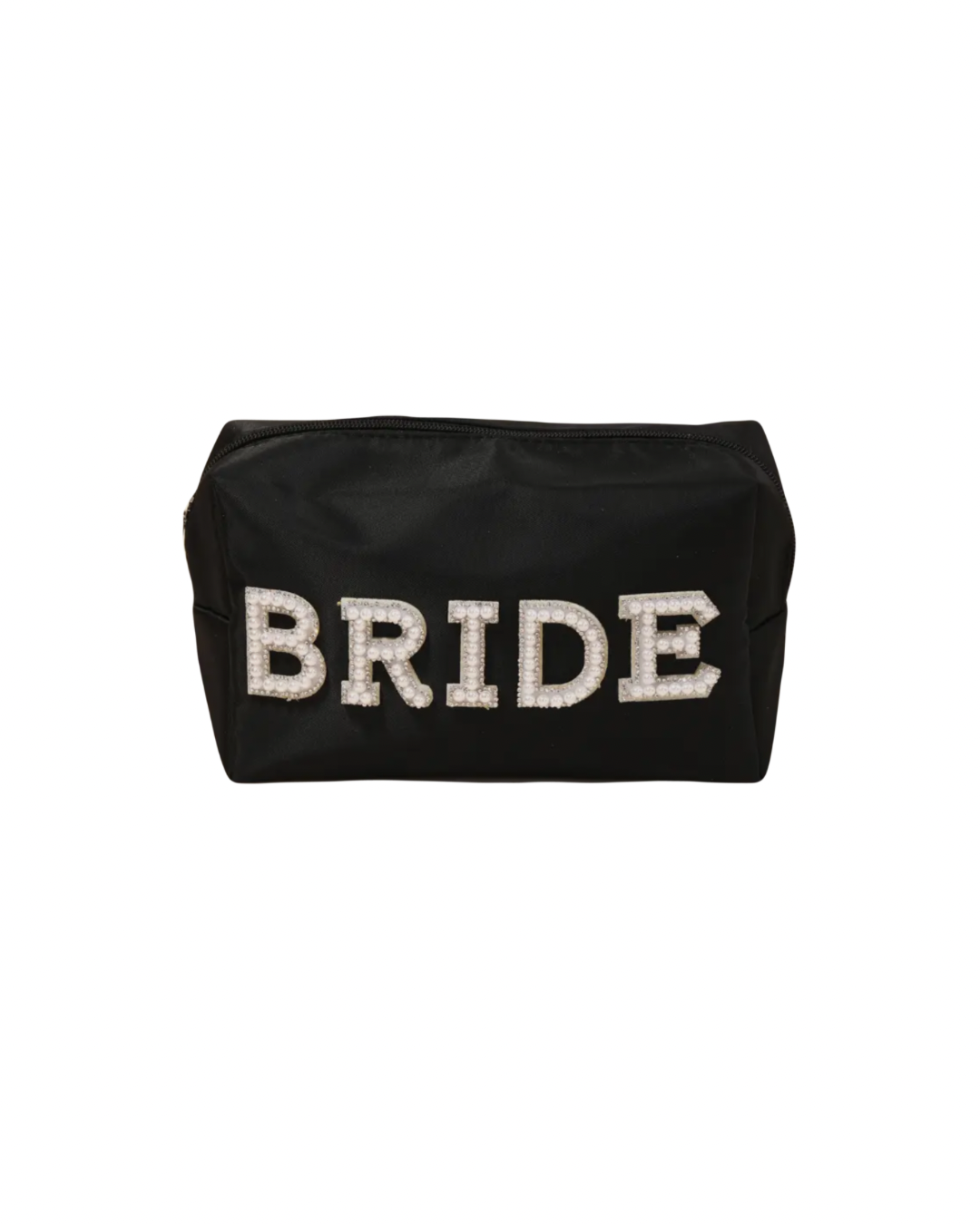 Bride Print Cosmetic Bag - Black