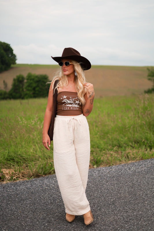 Lone Rider Top - Brown