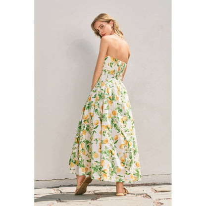 Lemon Sorbet Midi Dress
