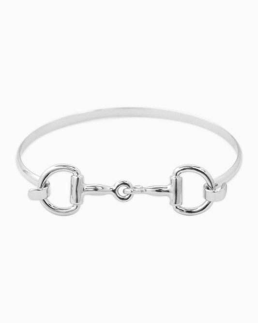 Horsebit Bangle Bracelet - Silver