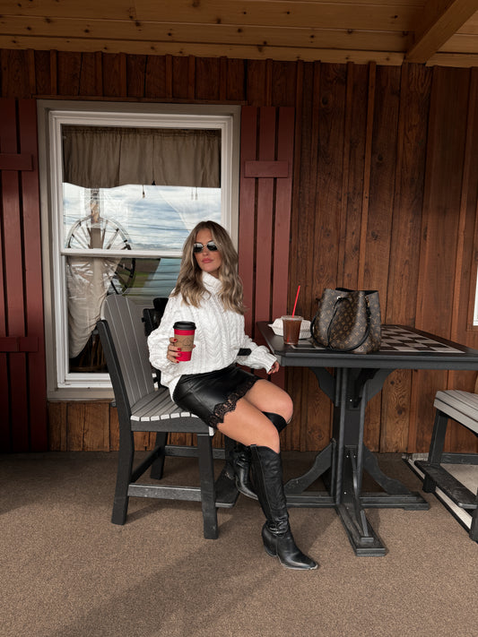 Marshmallow Chunky Knit Sweater