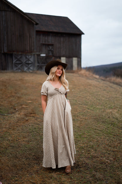 Meadow Gingham Maxi Dress