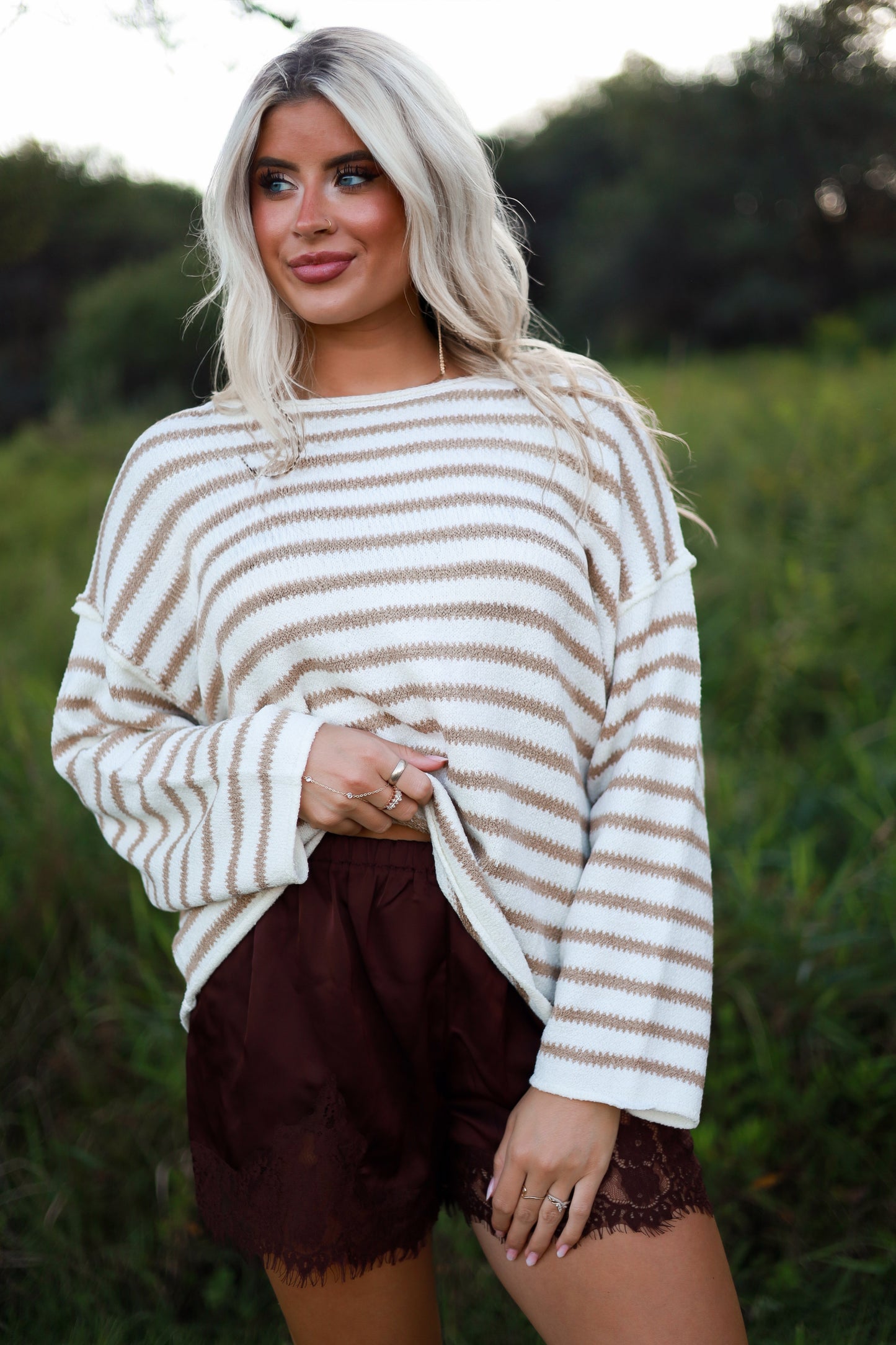 Clover Creek Stripe Sweater