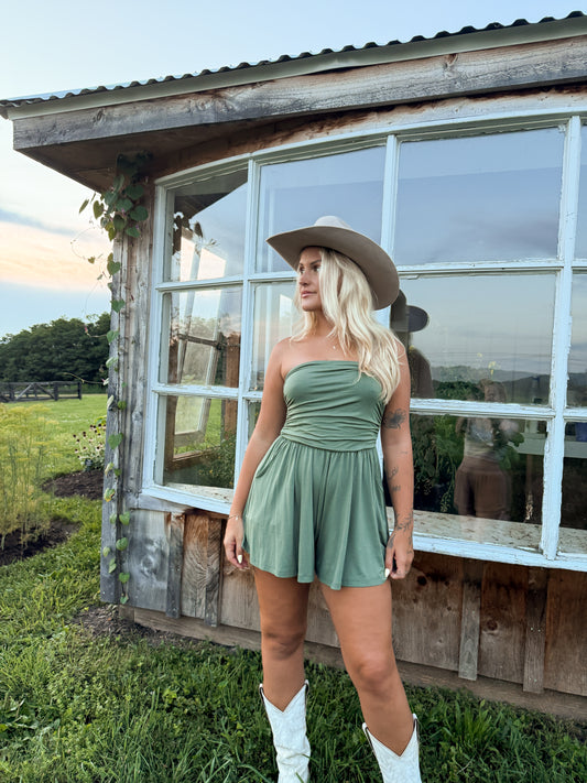 Moss Meadow Romper