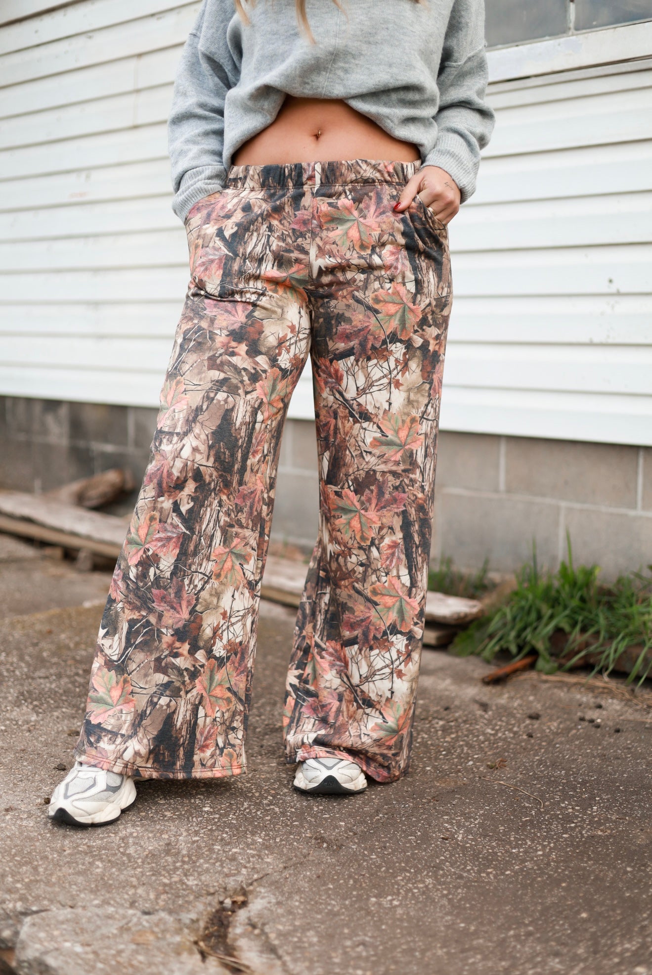 Forest Camo Wide Leg Pants