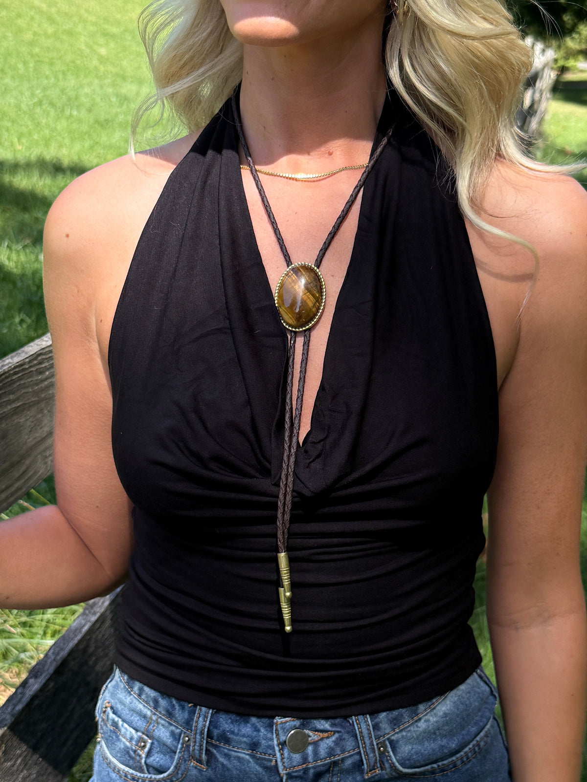 Tigers Eye Bolo