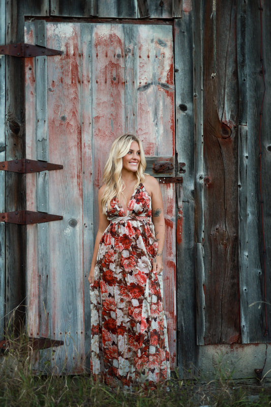Wild Rose Maxi Dress