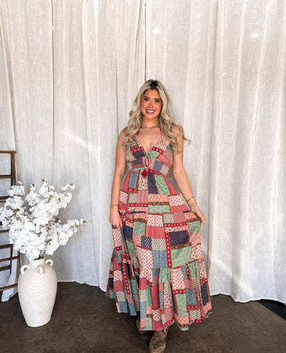 Meadow Quilt Patchwork Dress