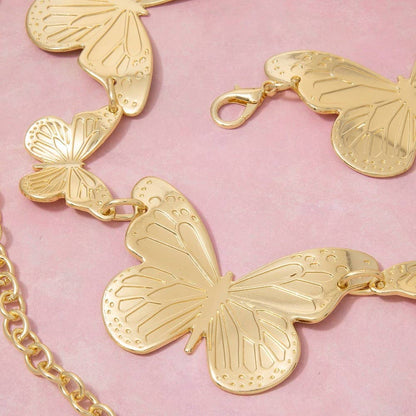*VIRAL* Gold Butterfly Belt