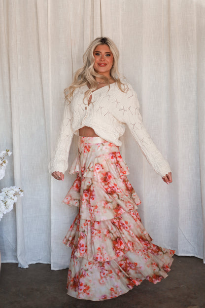 Meadowlark Bloom Skirt - Cream