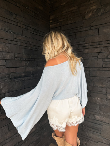 Asymmetrical Top - Sky Blue