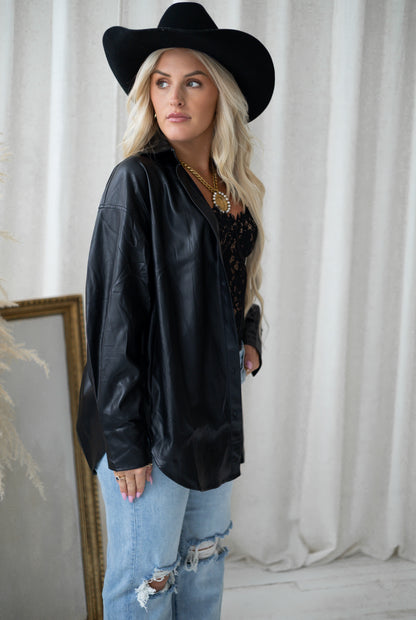 Bombshell Black Leather Jacket
