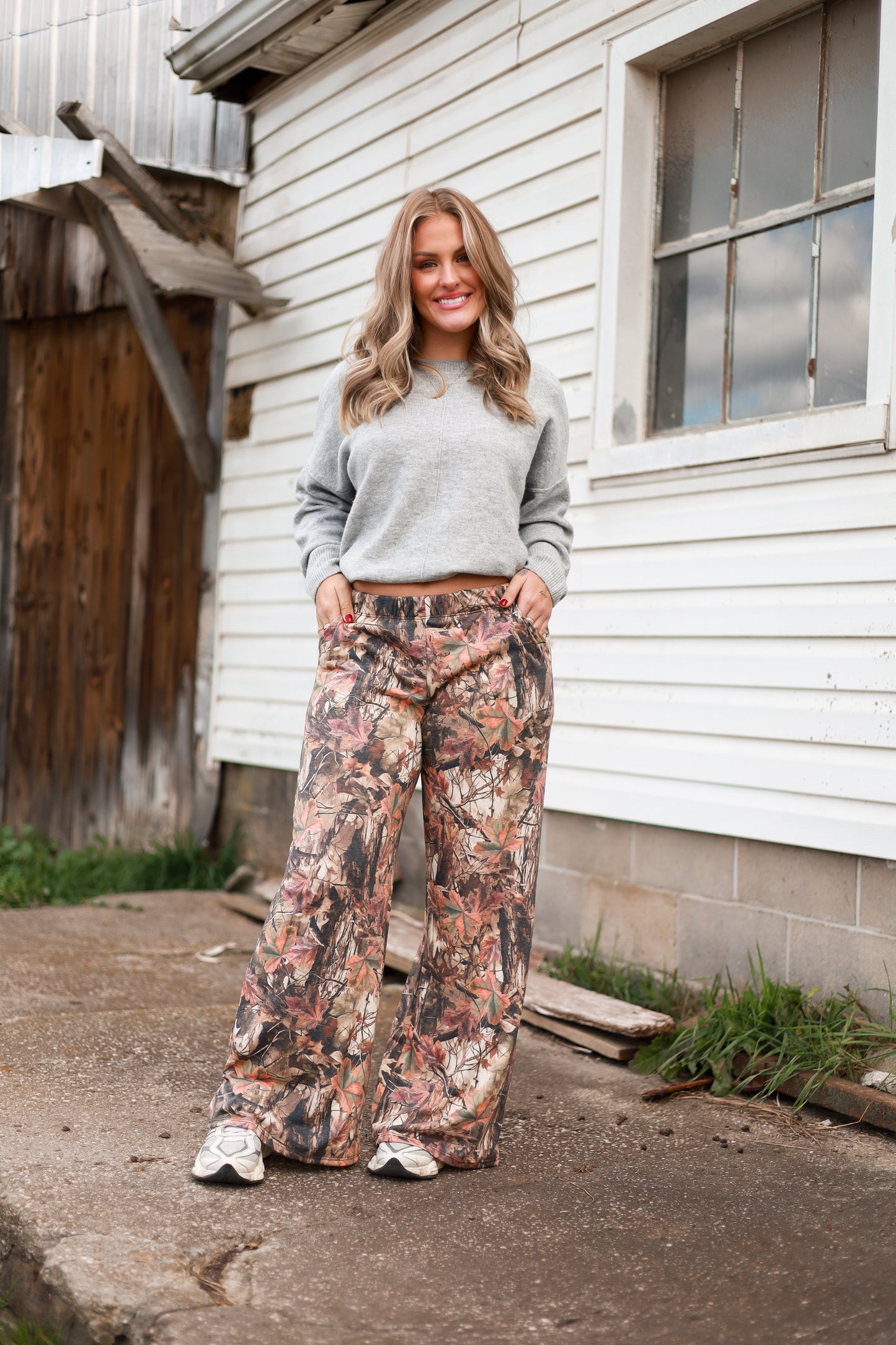 Forest Camo Wide Leg Pants