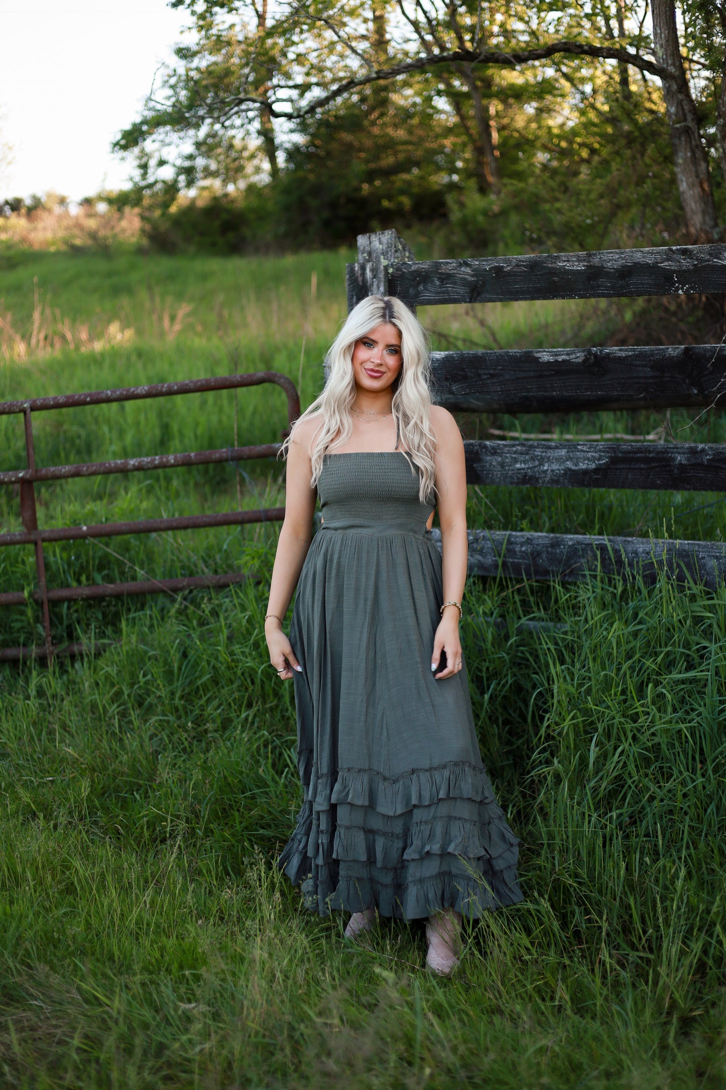 Southern Sage Maxi Dress
