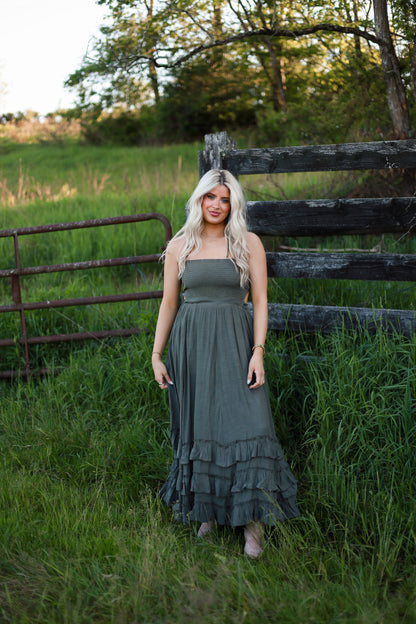 Southern Sage Maxi Dress