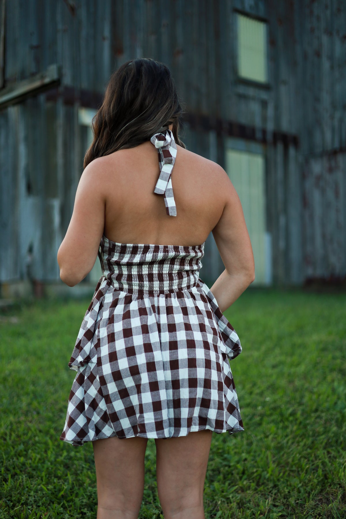 Hazelwood Romper - Brown