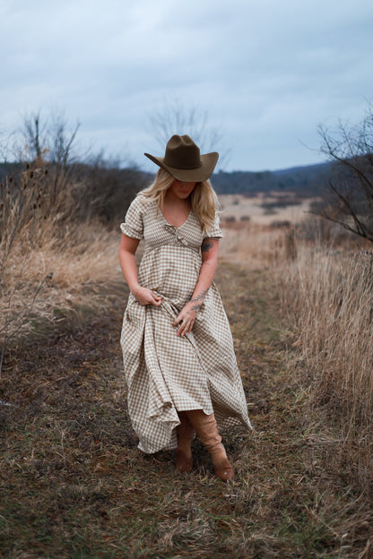 Meadow Gingham Maxi Dress