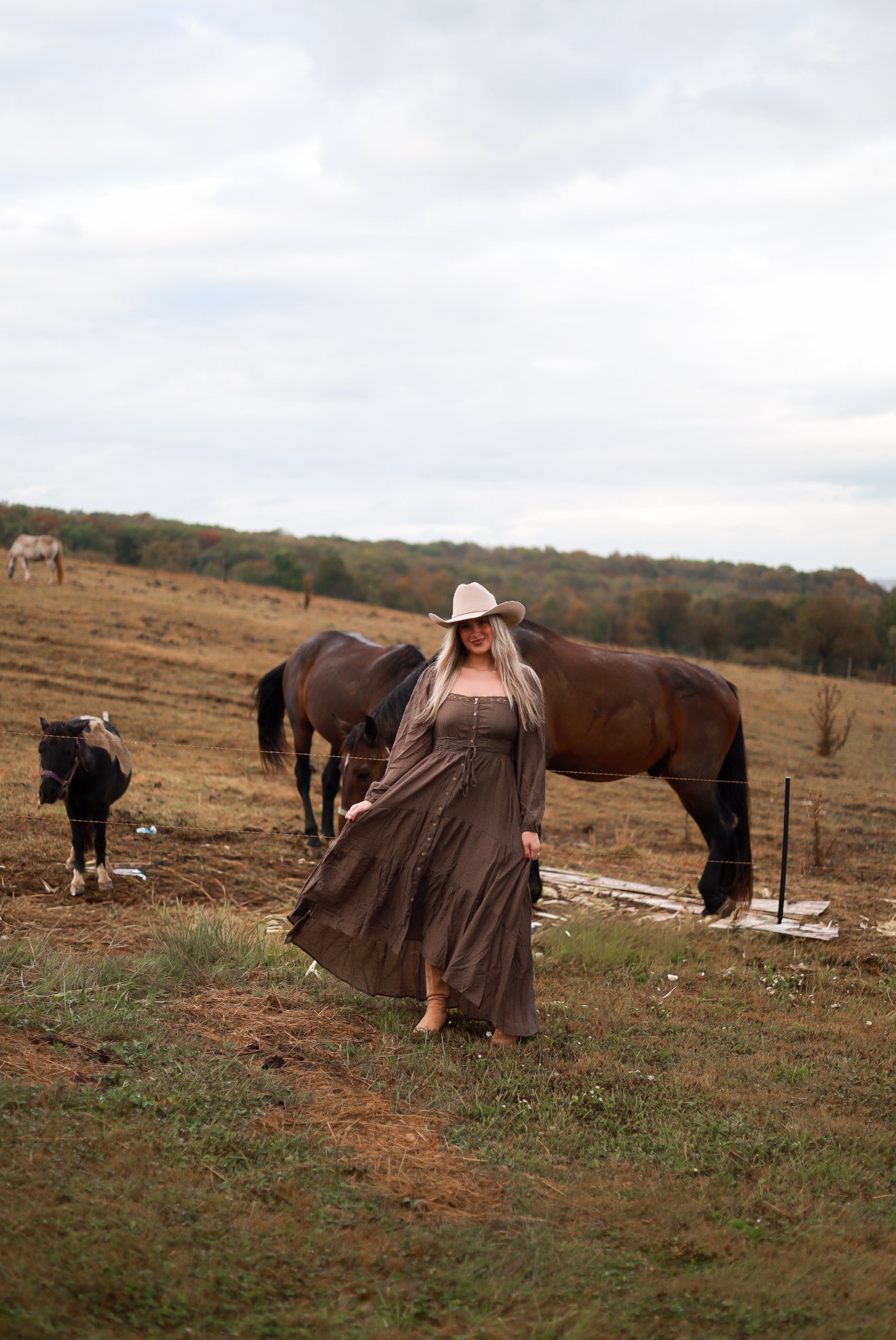 Runaway Acres Lace Maxi Dress