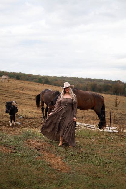 Runaway Acres Lace Maxi Dress