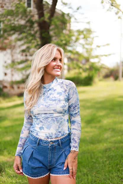 Bluebell Mesh Top