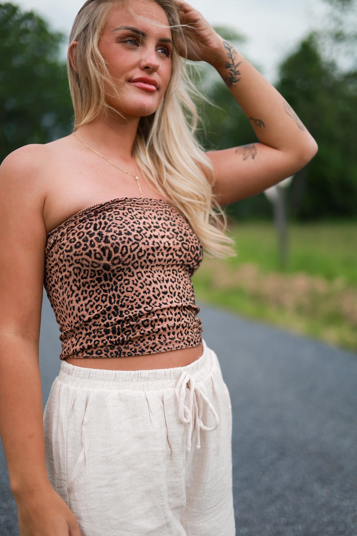 Seamless Tube Top - Cheeta
