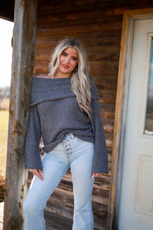 Poppy Sweater - Ash Blue