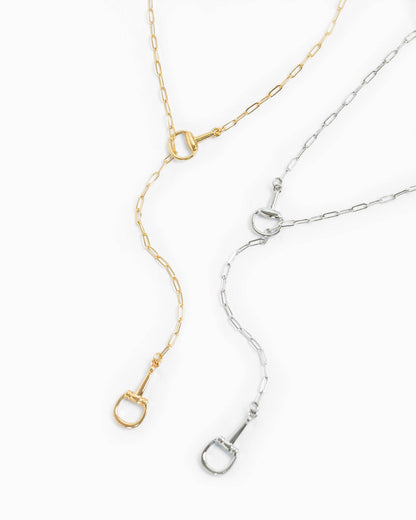 Horsebit Lariat Necklace
