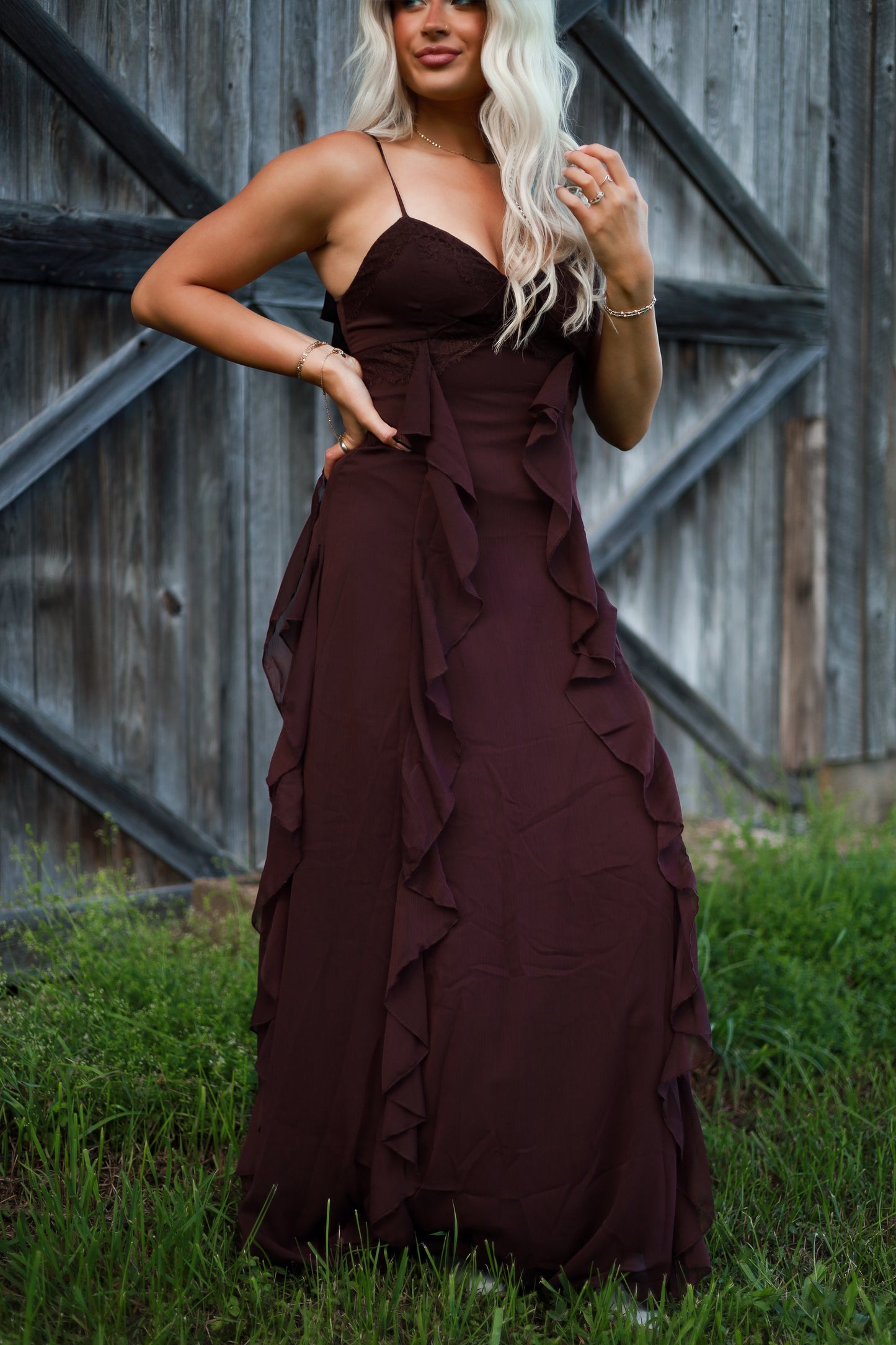 Western Haven Dress - Brown