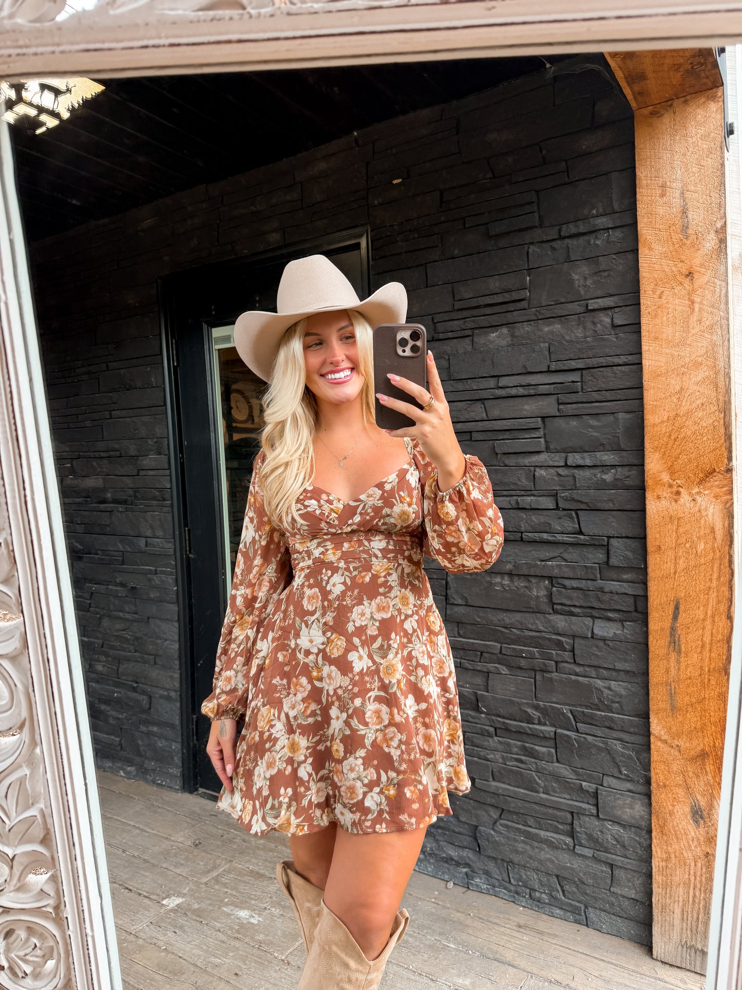 Cinnamon Rose Mini Dress