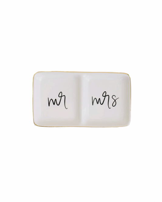 Mr. and Mrs. Jewelry Dish