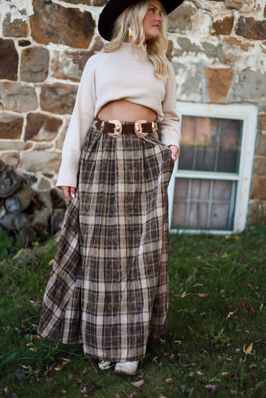 Chestnut Acres Flannel Skirt