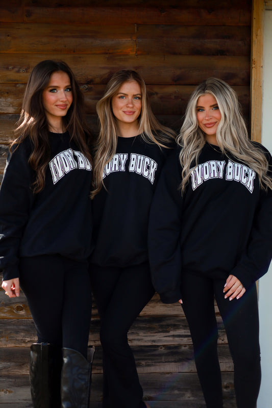 IVORY BUCK Varsity Sweatshirt