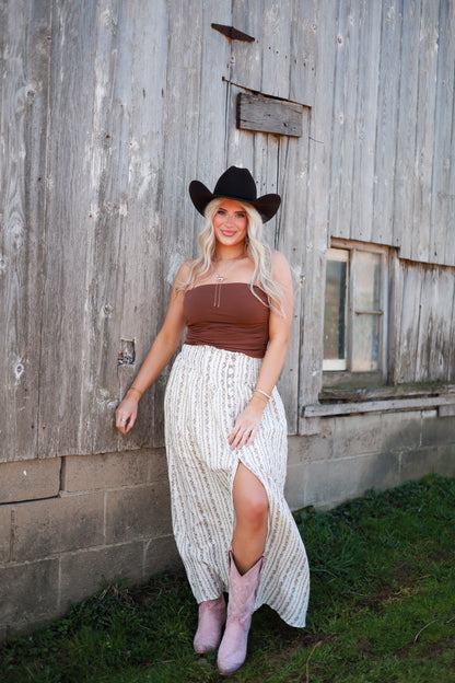Seamless Tube Top - Brown Sugar
