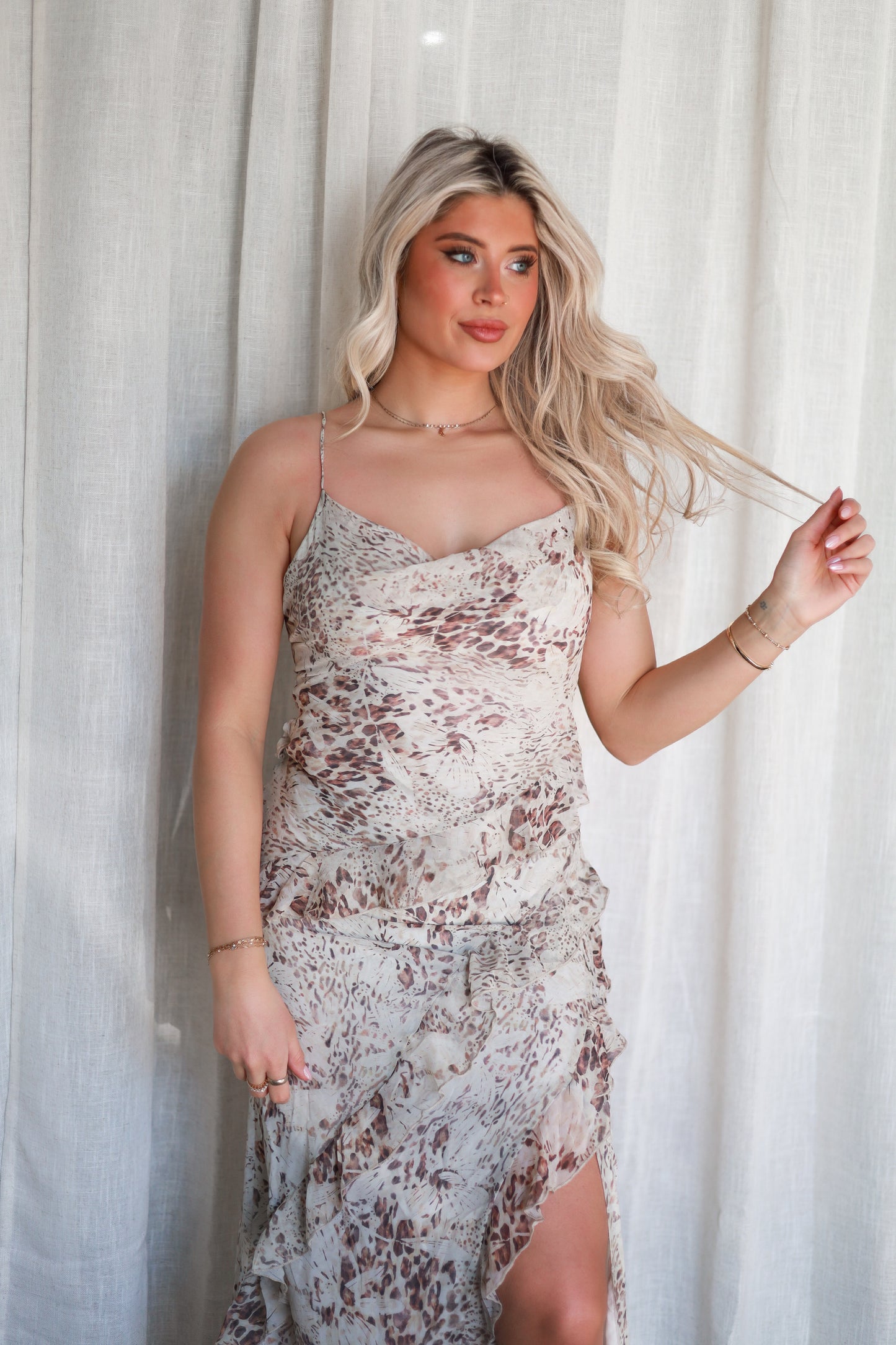 Ella Leopard Maxi Dress