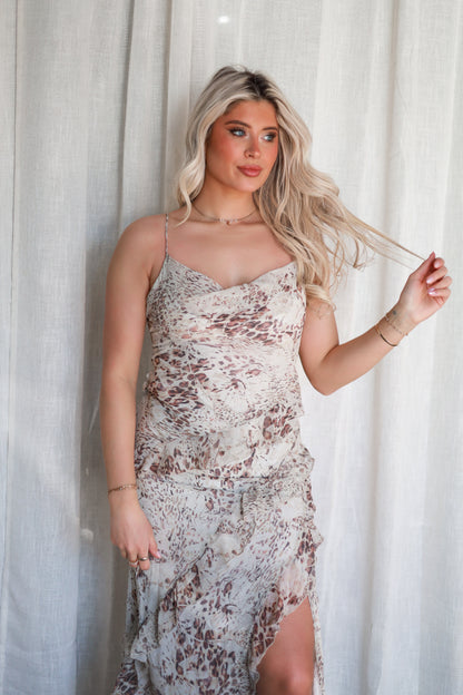 Ella Leopard Maxi Dress