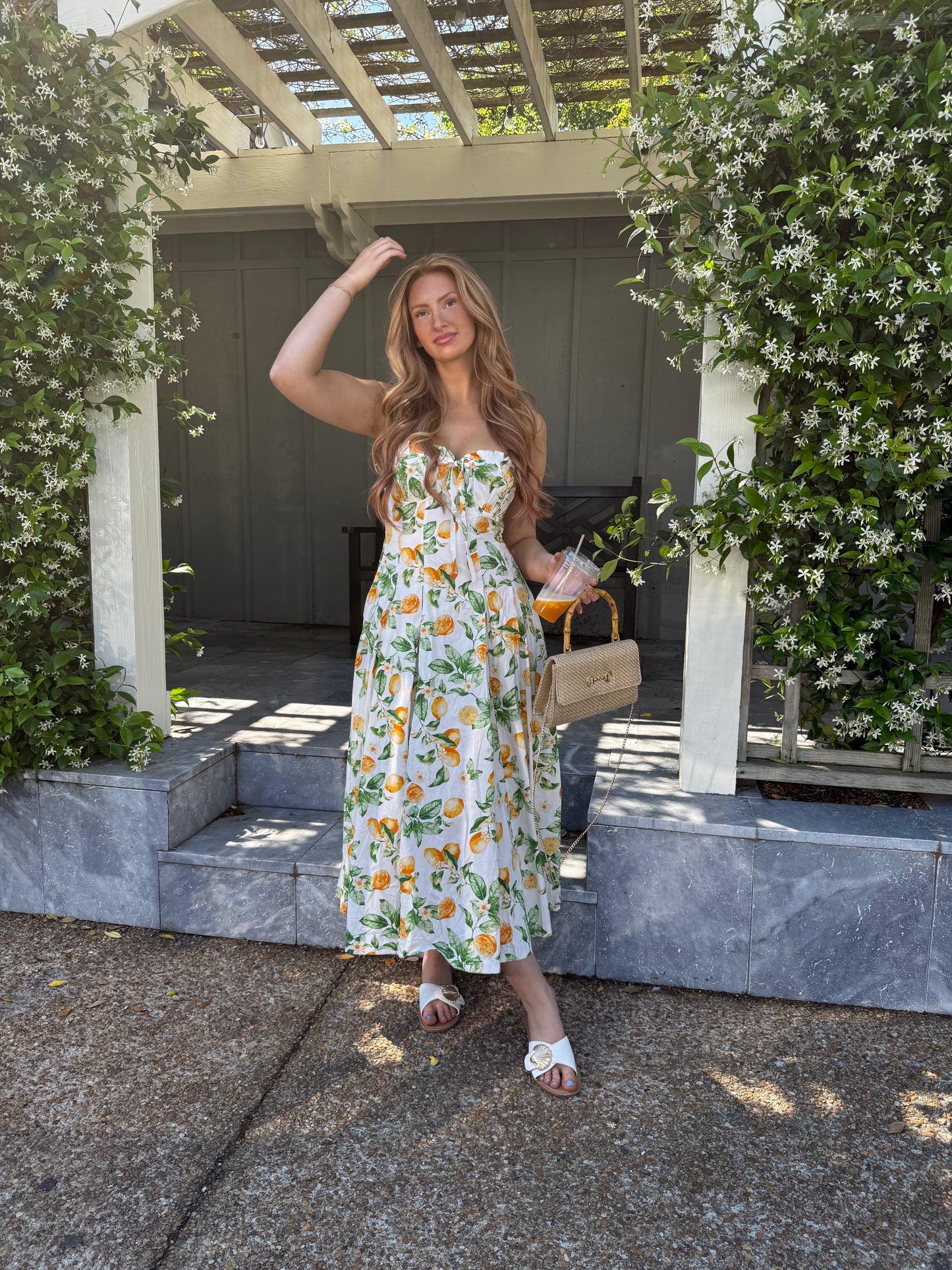 Lemon Sorbet Midi Dress