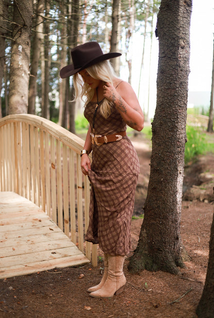 Whiskey Creek Plaid Maxi Dress