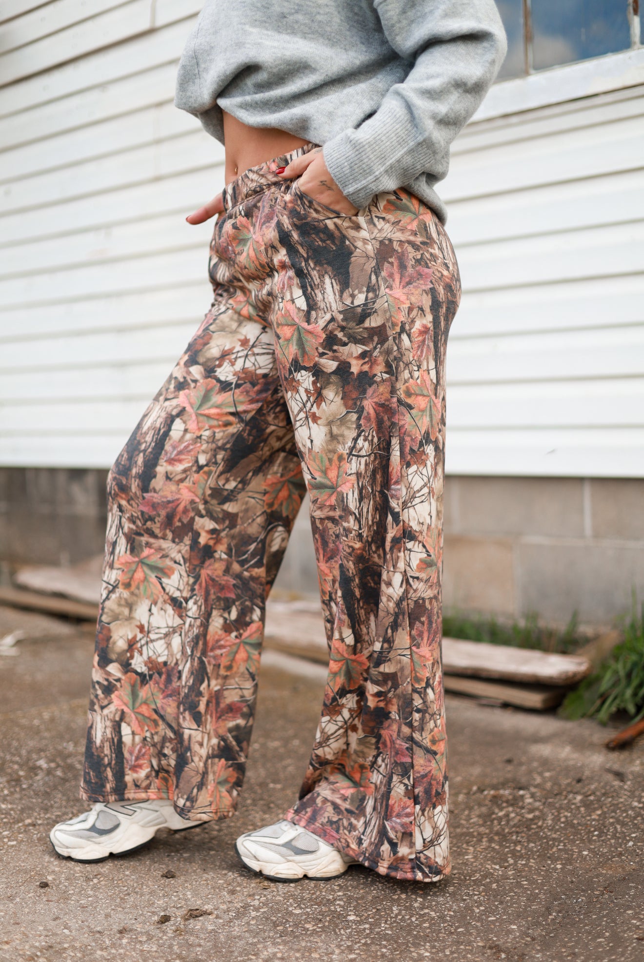 Forest Camo Wide Leg Pants