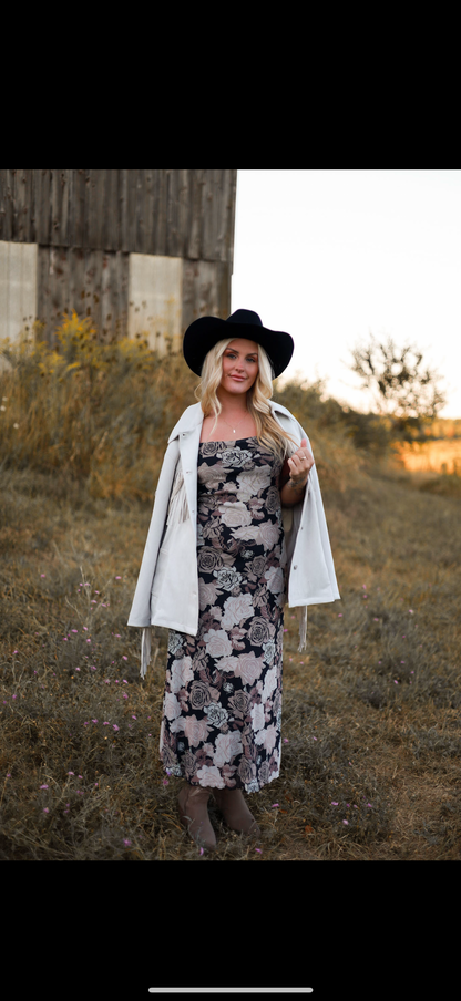 On The Range Midi Dress - Plum